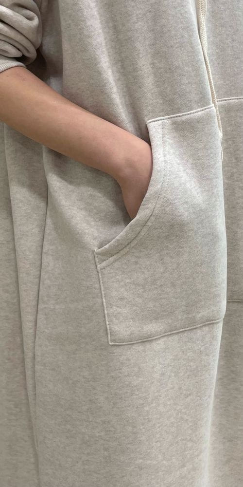 ANOTHERPLAN - Korean Children Fashion - #Kfashion4kids - Fleece Hoody One-piece - 2