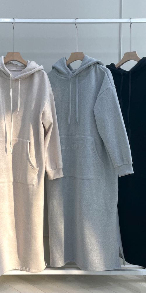 ANOTHERPLAN - Korean Children Fashion - #Kfashion4kids - Fleece Hoody One-piece - 4