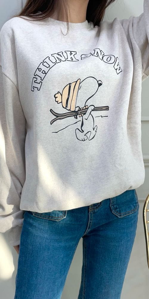 ANOTHERPLAN - Korean Children Fashion - #Kfashion4kids - Snoopy Fleece Sweatshirt