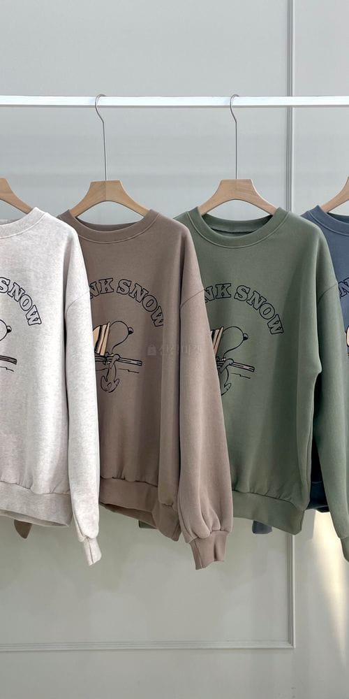 ANOTHERPLAN - Korean Children Fashion - #Kfashion4kids - Snoopy Fleece Sweatshirt - 4