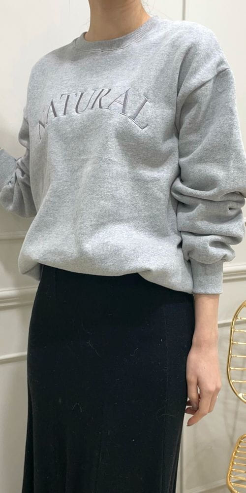 ANOTHERPLAN - Korean Children Fashion - #Kfashion4kids - Natural Fleece Sweatshirt
