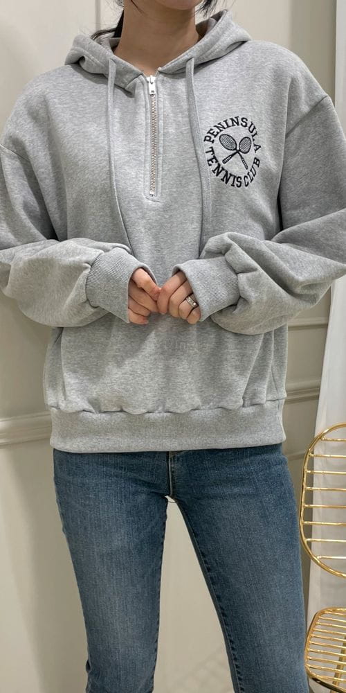 ANOTHERPLAN - Korean Children Fashion - #Kfashion4kids - Racket Fleece Hoddy