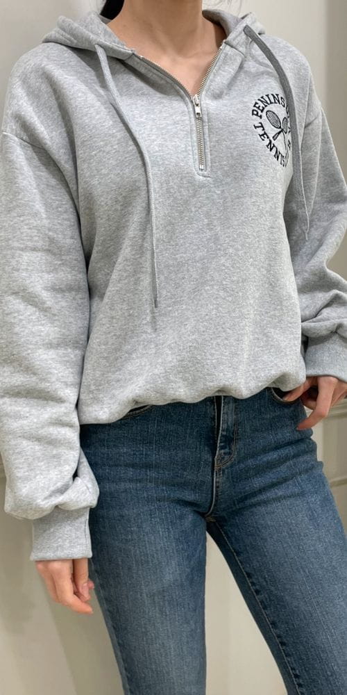 ANOTHERPLAN - Korean Children Fashion - #Kfashion4kids - Racket Fleece Hoddy - 2