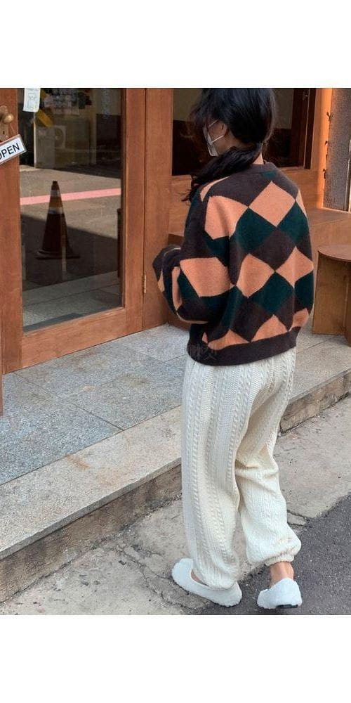 ARC EN CIEL - Korean Children Fashion - #Kfashion4kids - Argyle Cardigan - 4