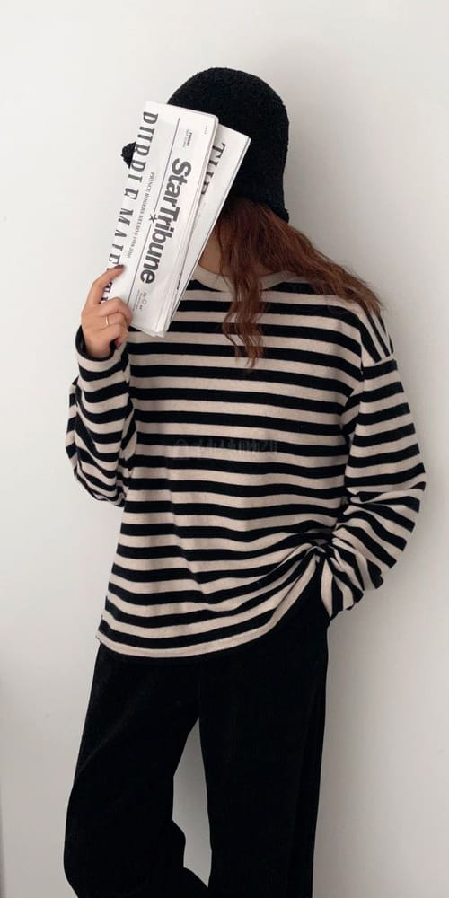 ASHER - Korean Children Fashion - #Kfashion4kids - Winter Stripes Tee