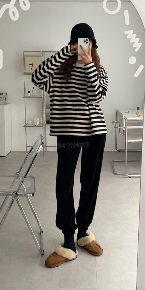 ASHER - Korean Children Fashion - #Kfashion4kids - Winter Stripes Tee - 2