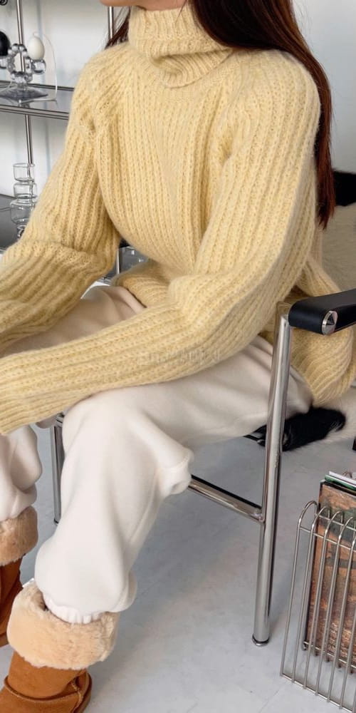 ASHER - Korean Children Fashion - #Kfashion4kids - Knit Hoodu Hat Set - 4