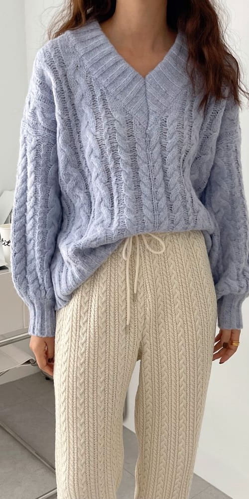 ASHER - Korean Children Fashion - #Kfashion4kids - Twist Long Knit Tee