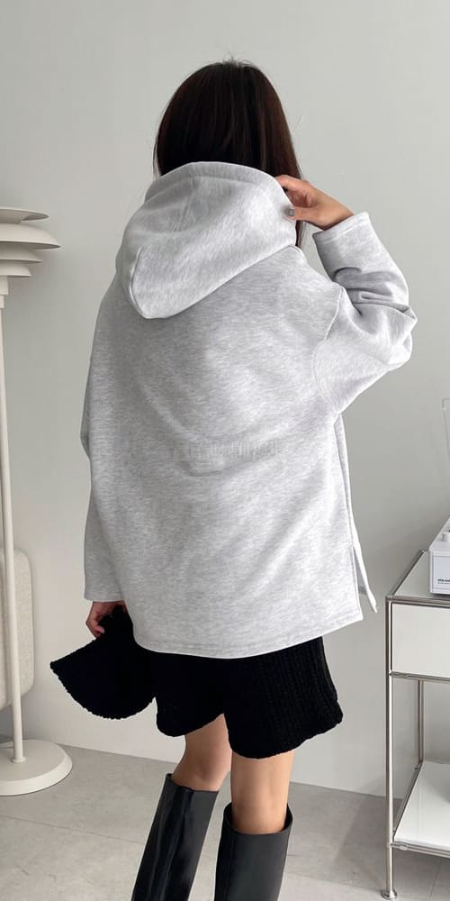 ASHER - Korean Children Fashion - #Kfashion4kids - Fleece Hoody Long 