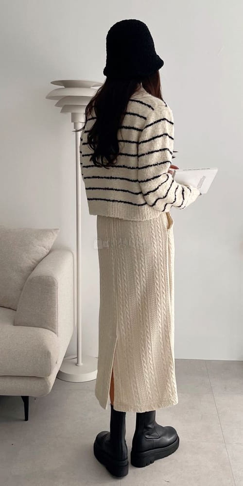 ASHER - Korean Children Fashion - #Kfashion4kids - Twist Long Skirt