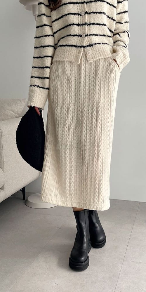 ASHER - Korean Children Fashion - #Kfashion4kids - Twist Long Skirt - 2