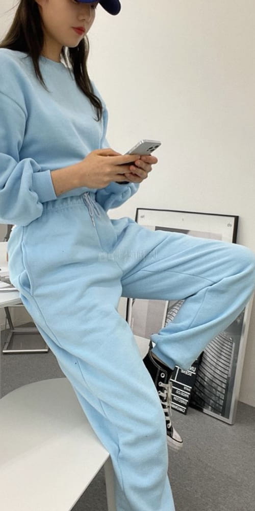 BBOD - Korean Children Fashion - #Kfashion4kids - Fleece Sweatshirt Jogger Pants Set