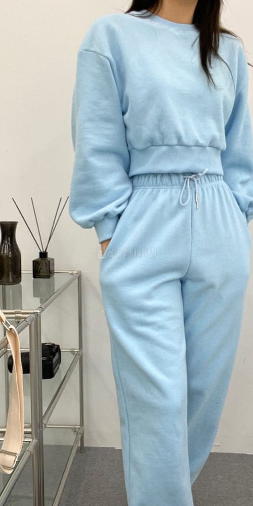 BBOD - Korean Children Fashion - #Kfashion4kids - Fleece Sweatshirt Jogger Pants Set - 2