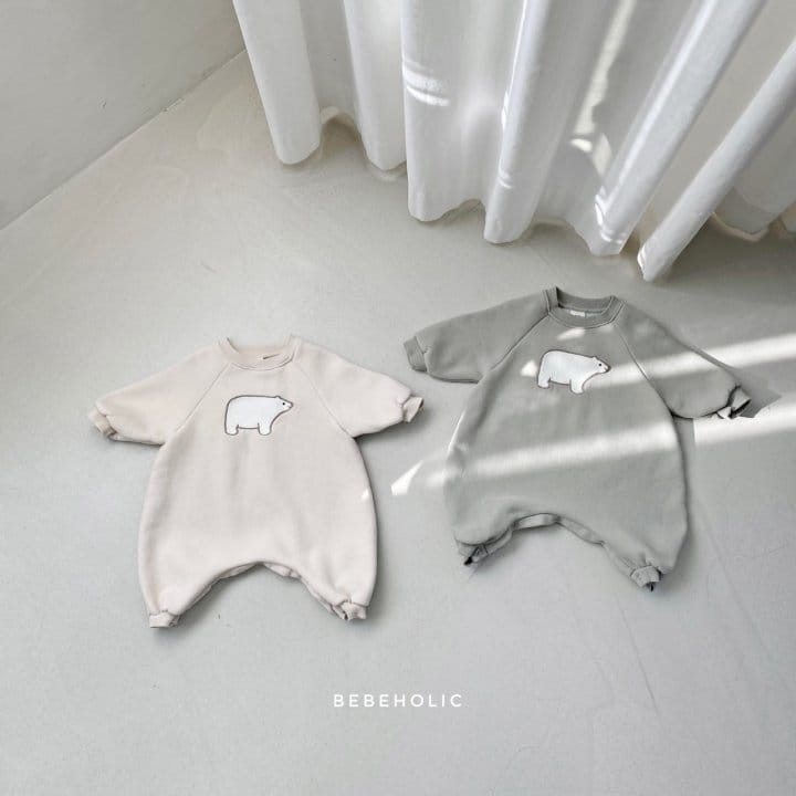 BEBE HOLIC - Korean Children Fashion - #Kfashion4kids - White Bear Bodysuit - 6