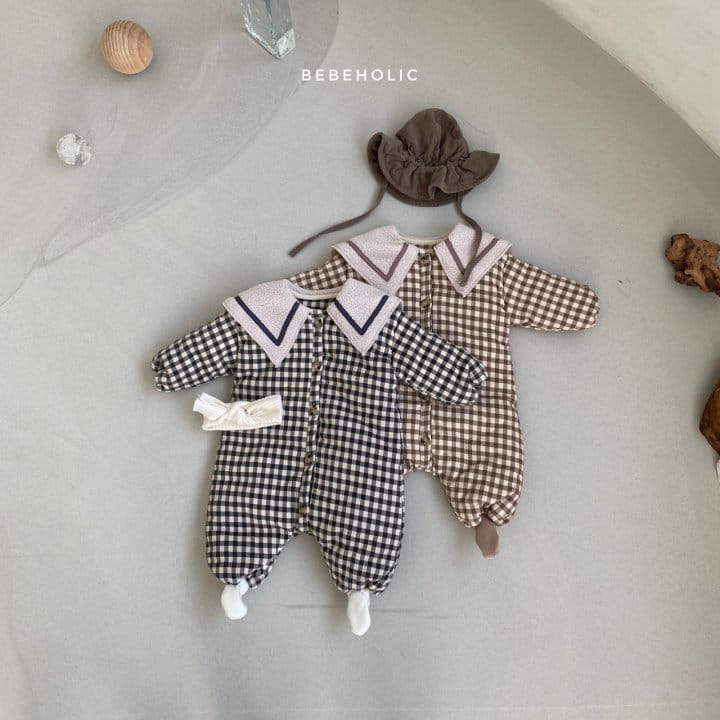 BEBE HOLIC - Korean Children Fashion - #Kfashion4kids - Check Padding Bodysuit