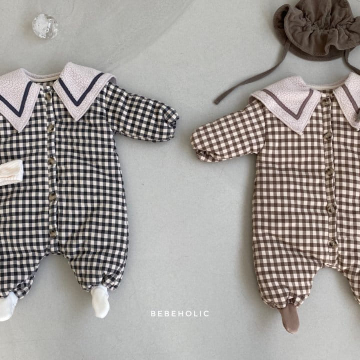 BEBE HOLIC - Korean Children Fashion - #Kfashion4kids - Check Padding Bodysuit - 2