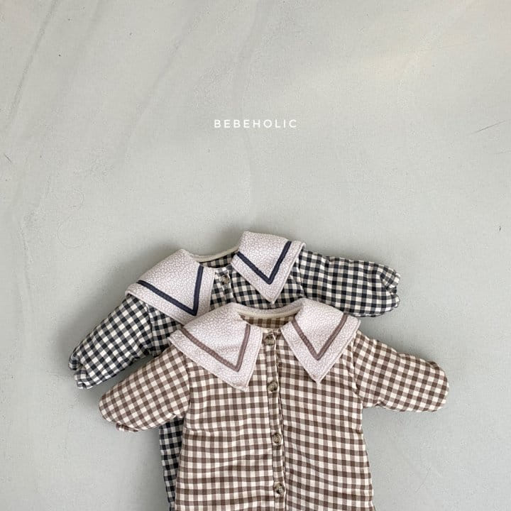 BEBE HOLIC - Korean Children Fashion - #Kfashion4kids - Check Padding Bodysuit - 6