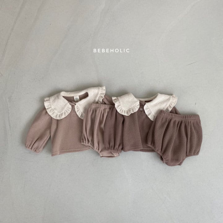 BEBE HOLIC - Korean Children Fashion - #Kfashion4kids - Croiffle Collar Top Bottom Set - 5