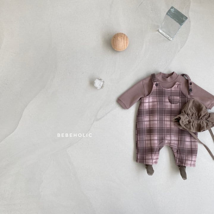 BEBE HOLIC - Korean Children Fashion - #Kfashion4kids - Caramel Dungarees Bodysuit