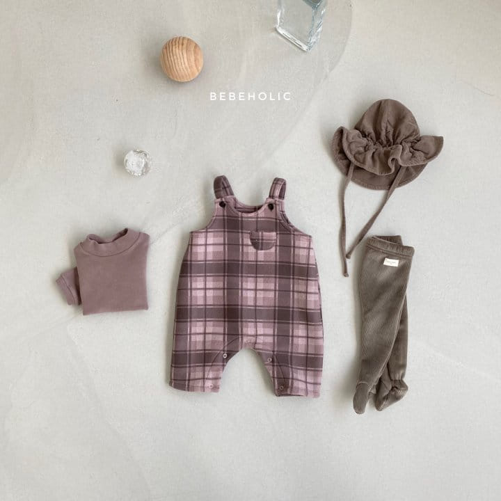 BEBE HOLIC - Korean Children Fashion - #Kfashion4kids - Caramel Dungarees Bodysuit - 2