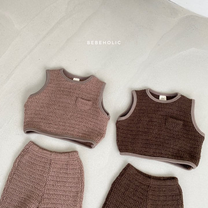 BEBE HOLIC - Korean Children Fashion - #Kfashion4kids - Cozy Vest Bottom Set - 5