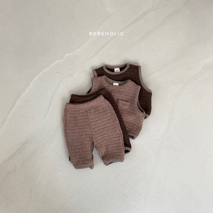 BEBE HOLIC - Korean Children Fashion - #Kfashion4kids - Cozy Vest Bottom Set - 6