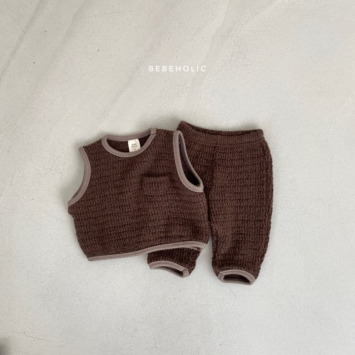 BEBE HOLIC - Korean Children Fashion - #Kfashion4kids - Cozy Vest Bottom Set - 8
