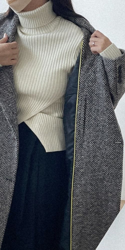 BETTER - Korean Children Fashion - #Kfashion4kids - Wrap Rib Turtleneck Knit - 2