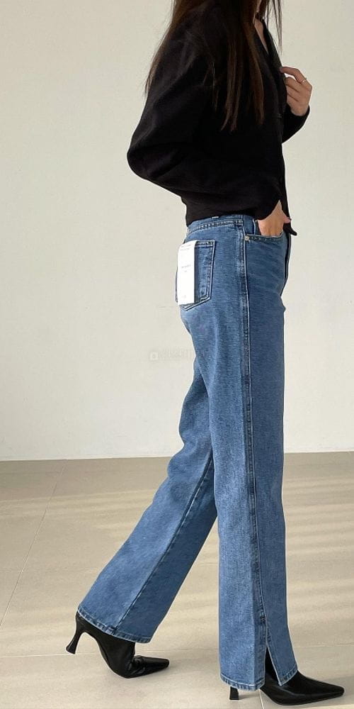 BETTER - Korean Children Fashion - #Kfashion4kids - Sear Slit Jeans - 3