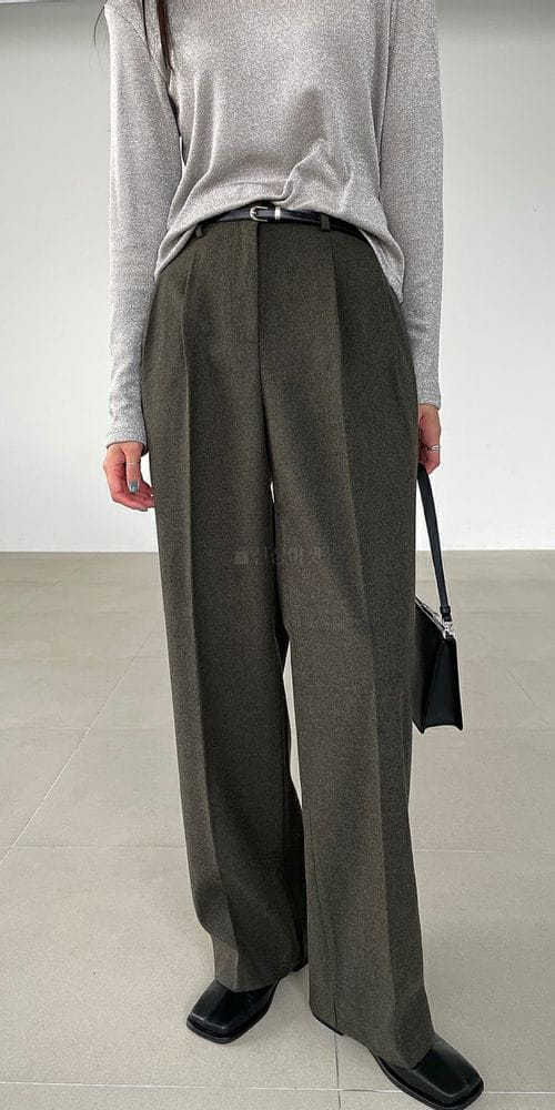 BETTER - Korean Children Fashion - #Kfashion4kids - Bukle Wool Pants - 3