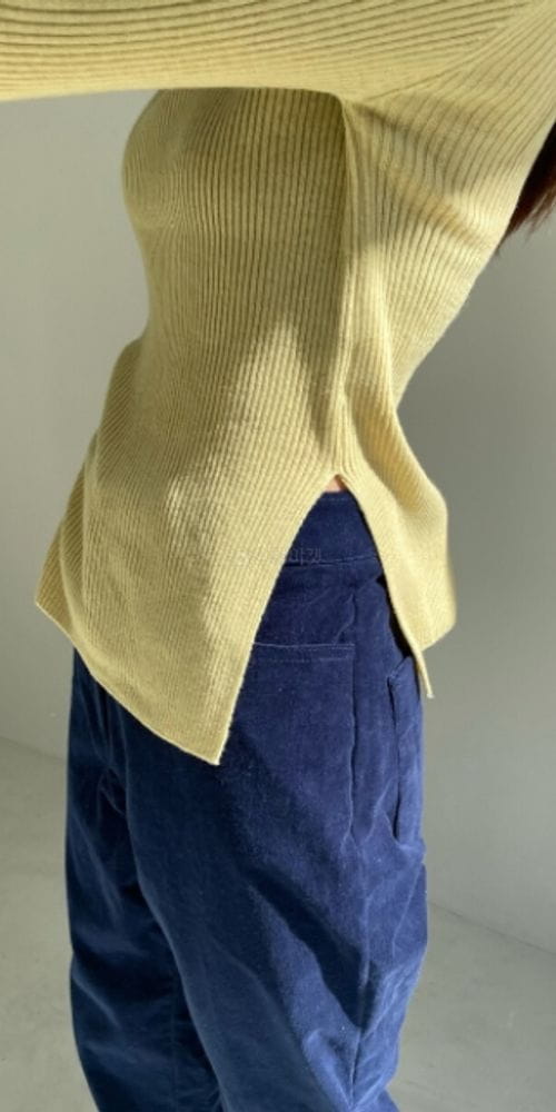 BETTER - Korean Children Fashion - #Kfashion4kids - Rib Slit Turtleneck Knit - 2
