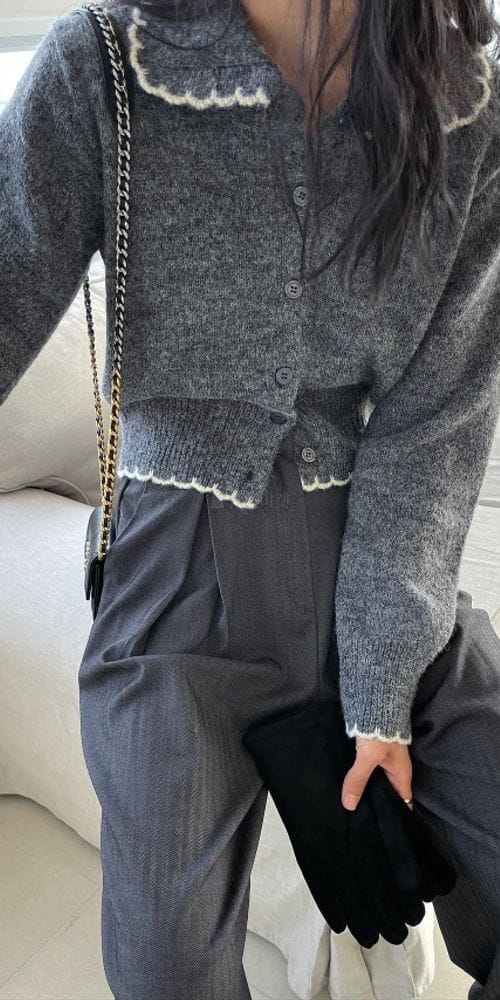 BETTER - Korean Children Fashion - #Kfashion4kids - Labing Collar Cardigan - 4