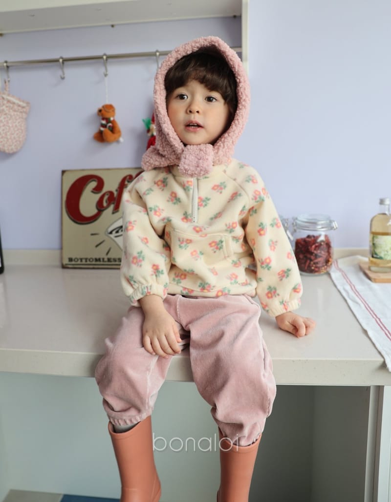 BONALOI - Korean Children Fashion - #Kfashion4kids - Flower Fleece Anorak - 12