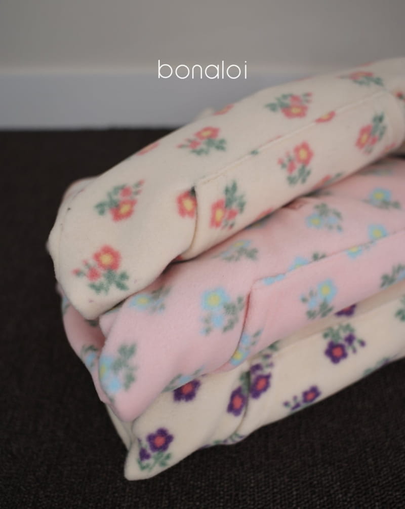 BONALOI - Korean Children Fashion - #Kfashion4kids - Flower Fleece Anorak - 2