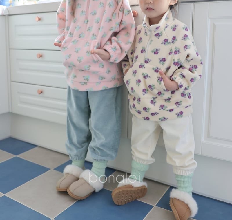 BONALOI - Korean Children Fashion - #Kfashion4kids - Flower Fleece Anorak - 7