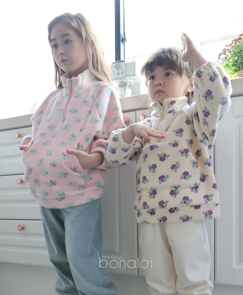 BONALOI - Korean Children Fashion - #Kfashion4kids - Flower Fleece Anorak - 8