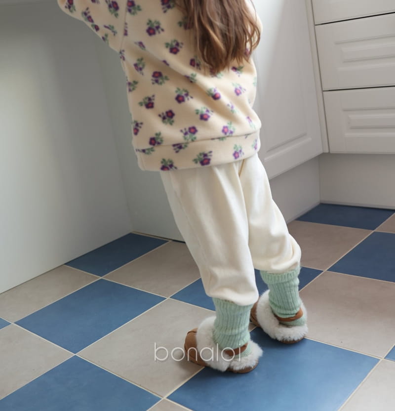 BONALOI - Korean Children Fashion - #Kfashion4kids - Rib Velvet Jogger Pants - 4