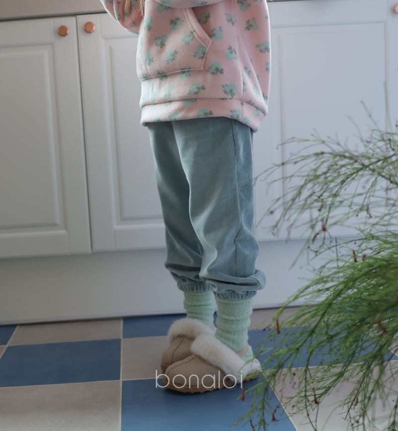 BONALOI - Korean Children Fashion - #Kfashion4kids - Rib Velvet Jogger Pants - 8