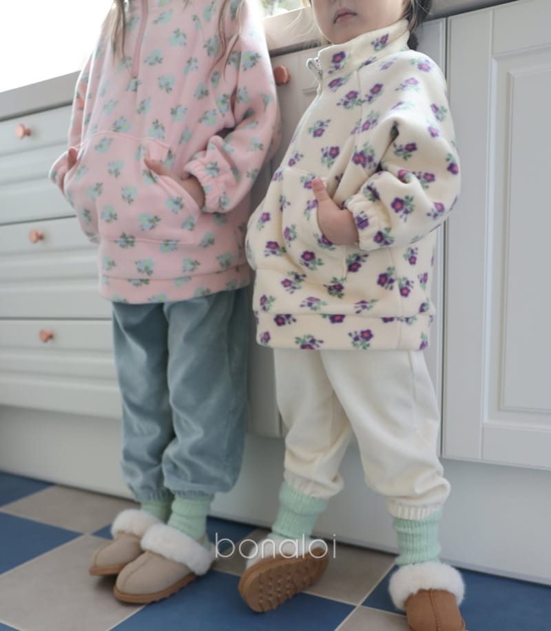BONALOI - Korean Children Fashion - #Kfashion4kids - Rib Velvet Jogger Pants - 9
