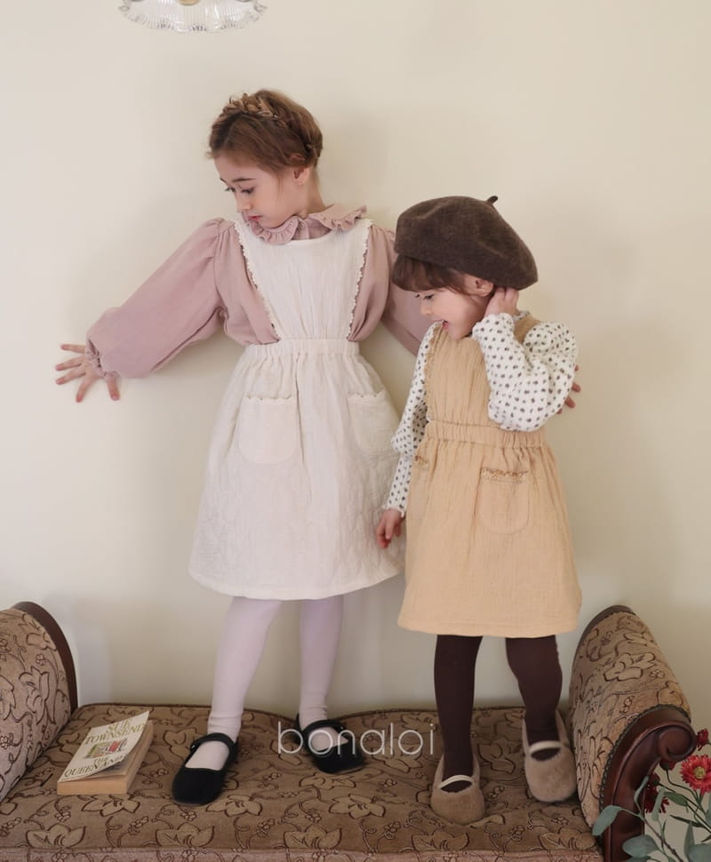 BONALOI - Korean Children Fashion - #Kfashion4kids - Waffle Fleece Flower Tee - 6
