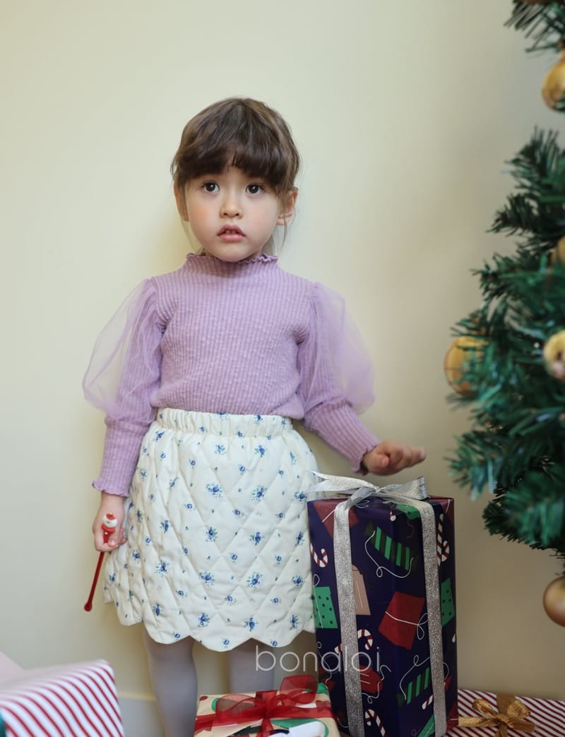 BONALOI - Korean Children Fashion - #Kfashion4kids - Wave Padding Skirt - 5