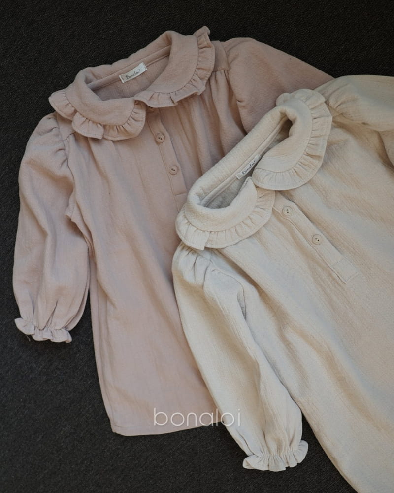 BONALOI - Korean Children Fashion - #Kfashion4kids - Lumi Are Cotton One-piece - 2