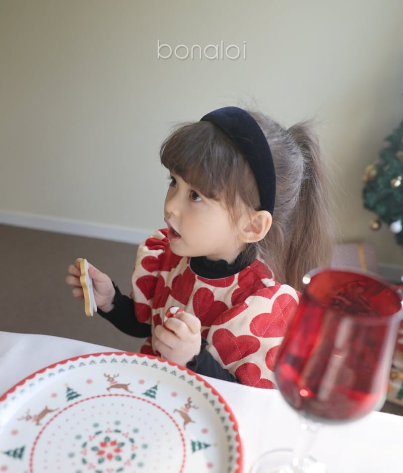 BONALOI - Korean Children Fashion - #Kfashion4kids - Heat Heart One-piece - 4