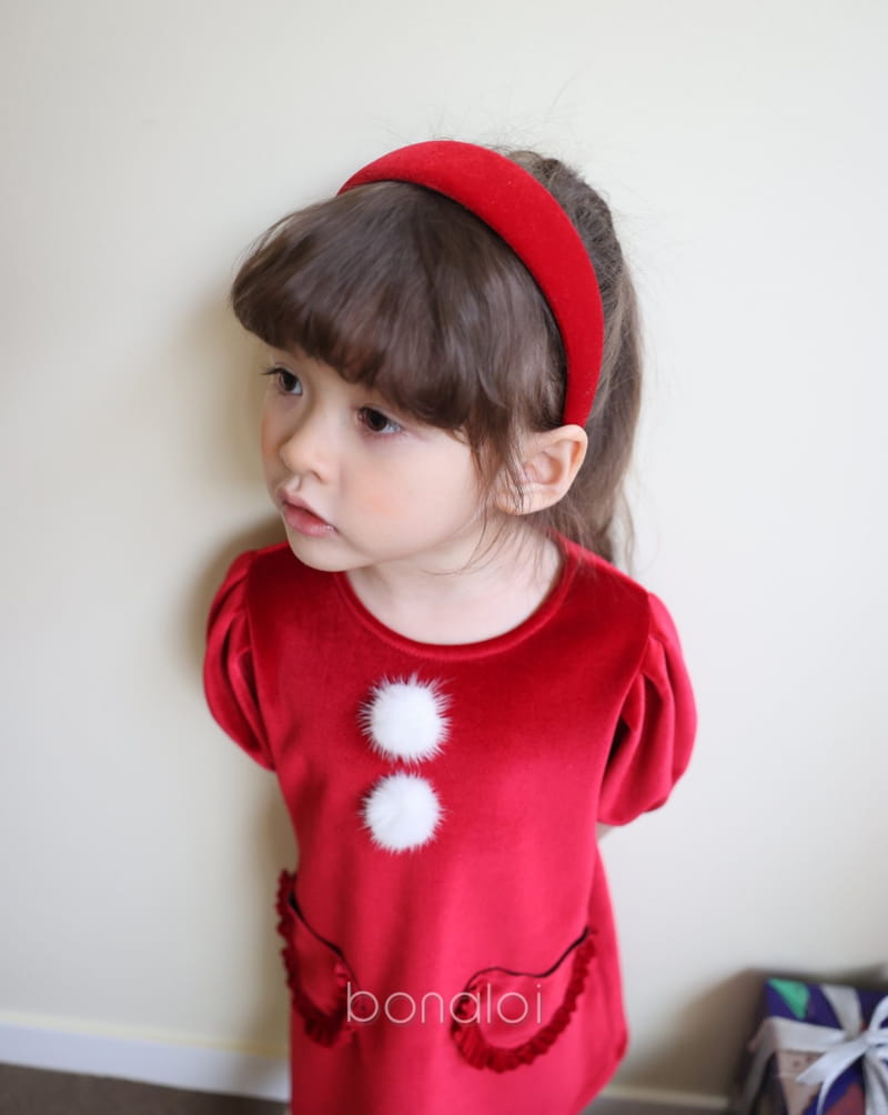 BONALOI - Korean Children Fashion - #Kfashion4kids - Tong Tong Velvet Hairband - 5