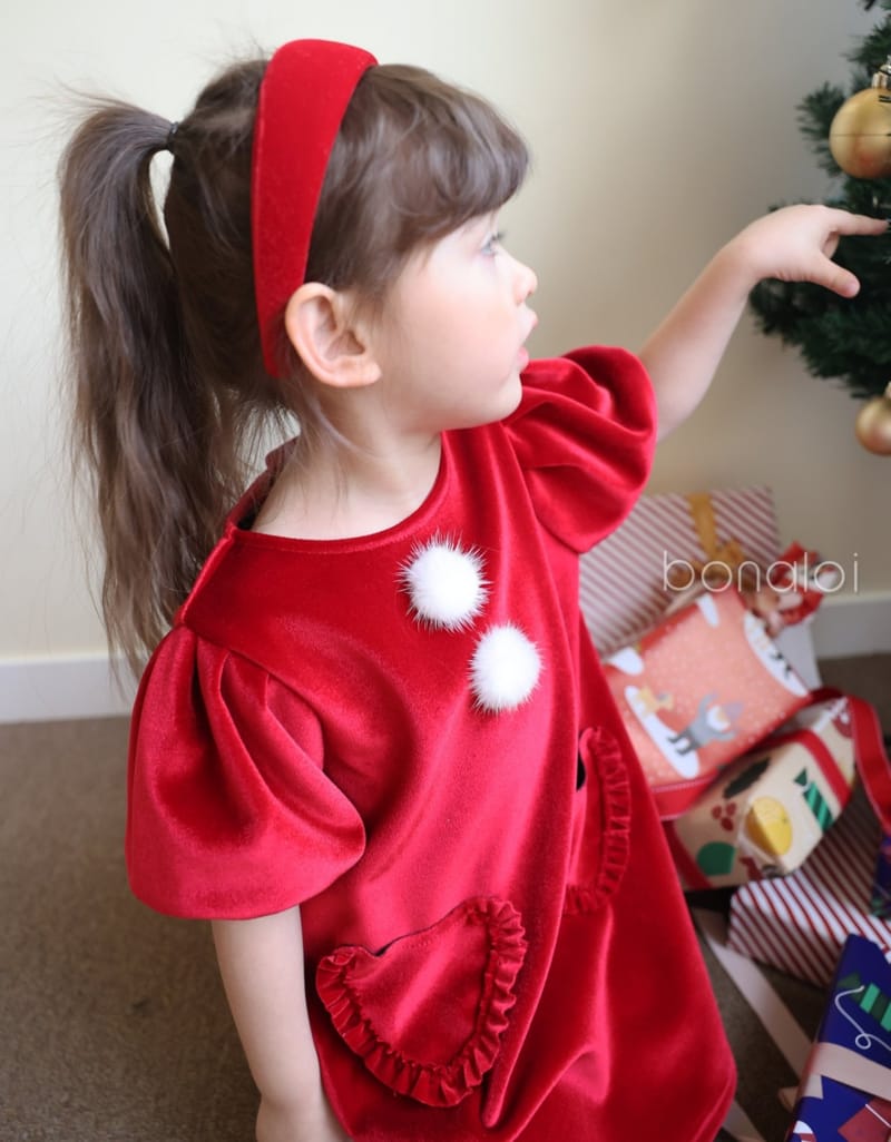 BONALOI - Korean Children Fashion - #Kfashion4kids - Tong Tong Velvet Hairband - 6