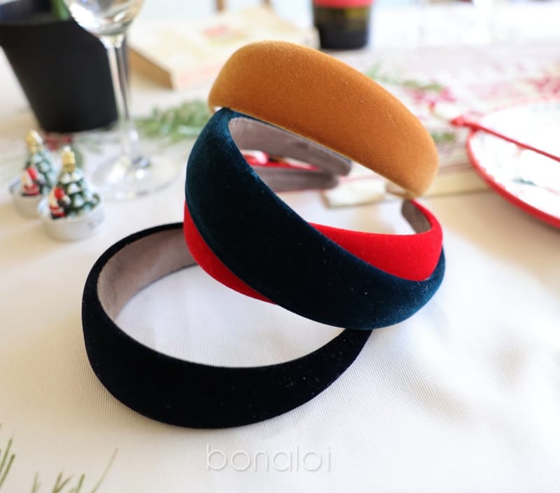 BONALOI - Korean Children Fashion - #Kfashion4kids - Tong Tong Velvet Hairband - 9