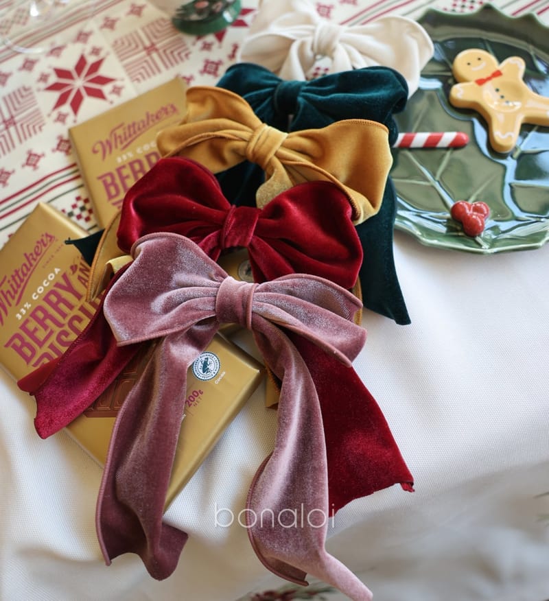BONALOI - Korean Children Fashion - #Kfashion4kids - Veloure Tail Hair Pin 