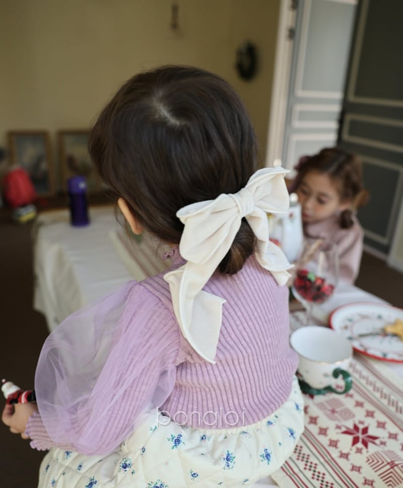 BONALOI - Korean Children Fashion - #Kfashion4kids - Veloure Tail Hair Pin  - 2