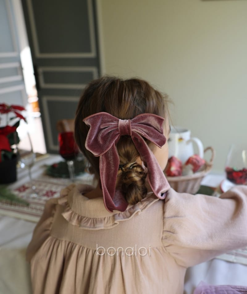 BONALOI - Korean Children Fashion - #Kfashion4kids - Veloure Tail Hair Pin  - 5