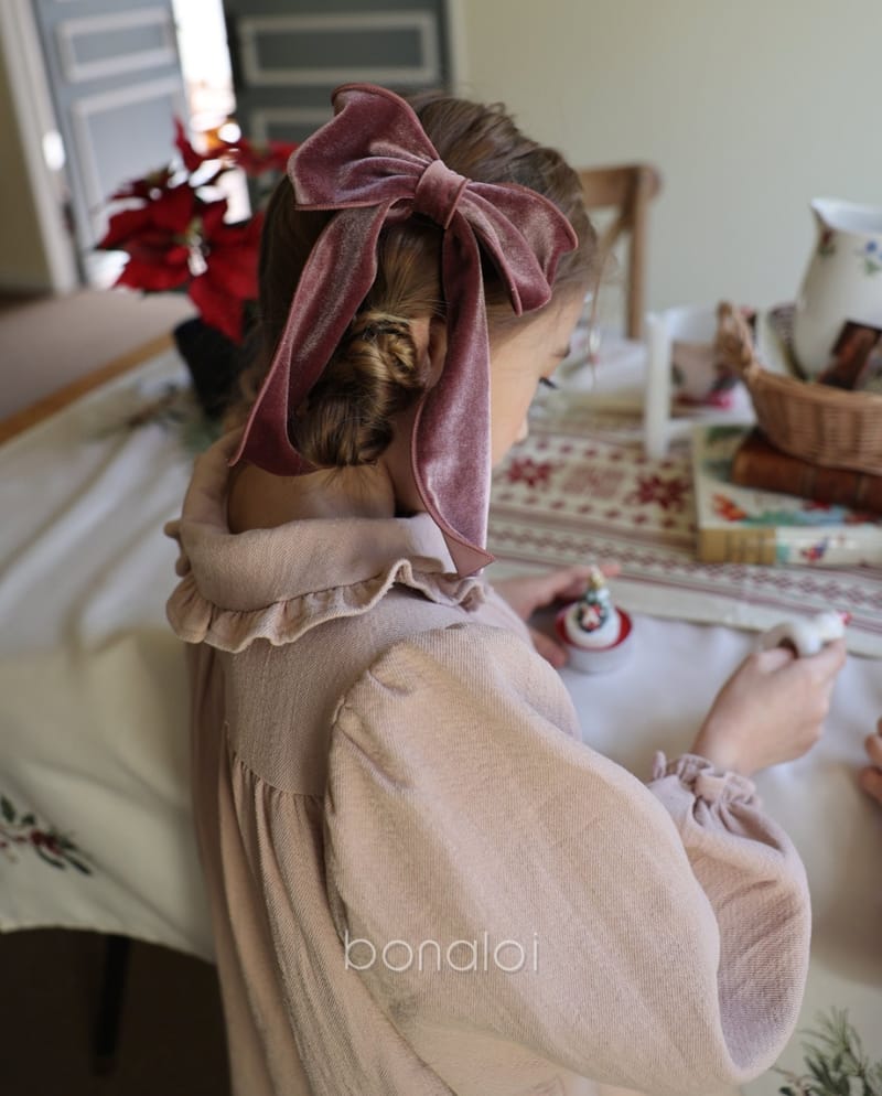 BONALOI - Korean Children Fashion - #Kfashion4kids - Veloure Tail Hair Pin  - 6